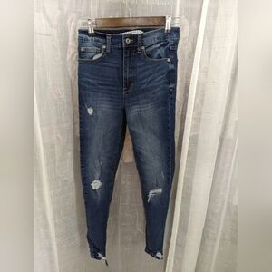 Mid dark wash high waist skinny jeans by Celebrity Pink